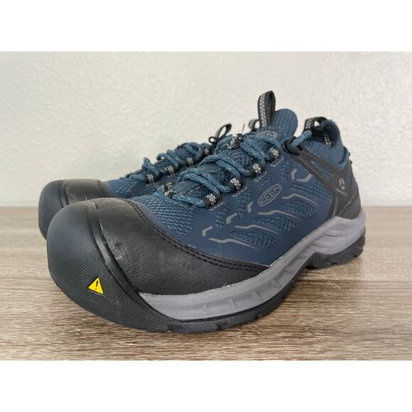 Keen Utility Flint II Steel Toe Work Shoes Women's 7 Blue EH Slip Resistant - Picture 6 of 14